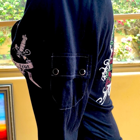 🖤 Black 3/4 sleeve stretch knit top - Picture 5 of 8